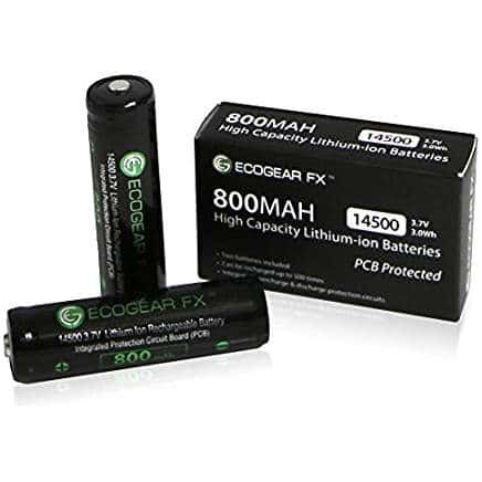 best 14500 battery for flashlight
